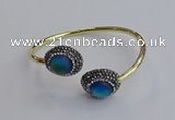 CGB2052 15*20mm oval glass bangles wholesale