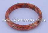 CGB206 Inner diameter 60mm fashion dyed imperial jasper gemstone bangle