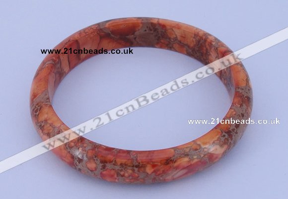 CGB206 Inner diameter 60mm fashion dyed imperial jasper gemstone bangle