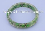 CGB207 Inner diameter 60mm fashion dyed imperial jasper gemstone bangle