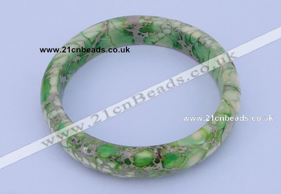 CGB207 Inner diameter 60mm fashion dyed imperial jasper gemstone bangle