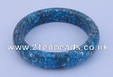 CGB209 Inner diameter 60mm fashion flower turquoise gemstone bangle