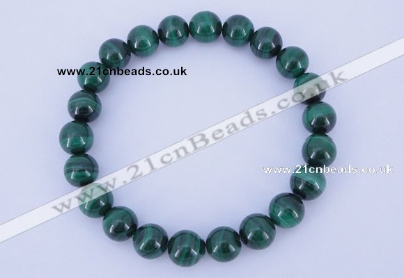 CGB215 2pcs 7.5 inches 4mm natural malachite gemstone bracelets