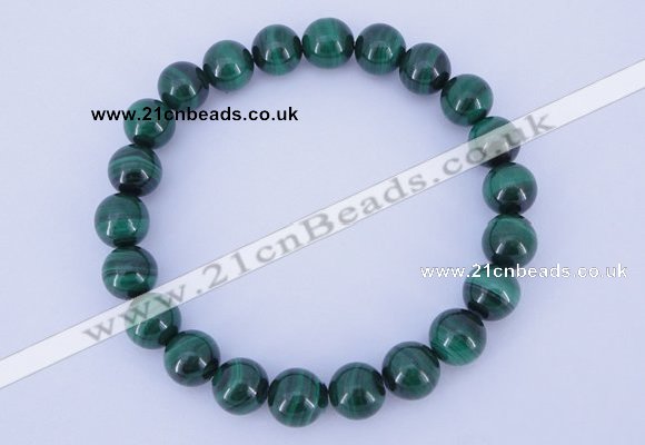 CGB216 2pcs 7.5 inches 6mm natural malachite gemstone bracelets