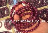 CGB2511 7.5 inches 7mm round ruby zoisite beaded bracelets