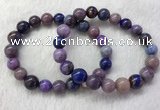 CGB2607 7.5 inches 11mm round natural sugilite beaded bracelets