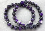 CGB2611 7.5 inches 9mm round natural sugilite beaded bracelets