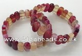 CGB3103 7.5 inches 8*15mm oval agate gemstone bracelets