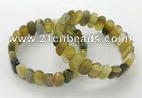 CGB3109 7.5 inches 8*15mm oval agate gemstone bracelets