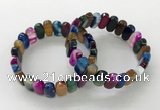 CGB3113 7.5 inches 8*15mm oval agate gemstone bracelets