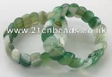 CGB3129 7.5 inches 10*20mm faceted oval agate bracelets