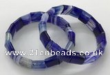 CGB3170 7.5 inches 12*15mm rectangle agate bracelets wholesale