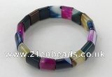 CGB3179 7.5 inches 12*15mm rectangle agate bracelets wholesale