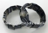 CGB3192 7.5 inches 15*25mm rectangle agate bracelets wholesale