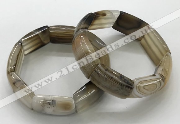 CGB3200 7.5 inches 18*29mm agate gemstone bracelets wholesale