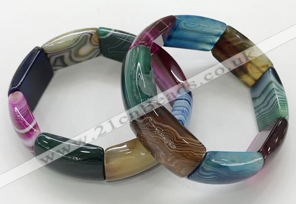 CGB3207 7.5 inches 18*29mm agate gemstone bracelets wholesale