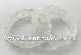 CGB3220 7.5 inches 12*20mm oval white crystal bracelets