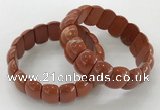 CGB3232 7.5 inches 12*20mm oval red jasper bracelets