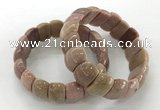 CGB3233 7.5 inches 12*20mm oval rhodochrosite bracelets