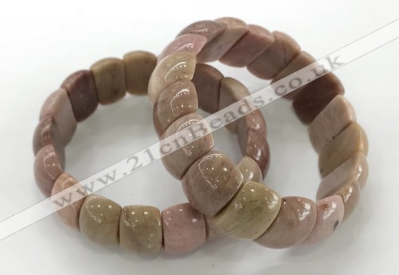 CGB3233 7.5 inches 12*20mm oval rhodochrosite bracelets