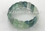 CGB3243 7.5 inches 12*25mm oval fluorite gemstone bracelets