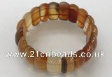 CGB3247 7.5 inches 12*25mm oval red agate bracelets