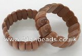 CGB3255 7.5 inches 12*25mm oval goldstone bracelets wholesale