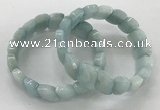 CGB3266 7.5 inches 10*15mm faceted marquise imitation aquamarine bracelets