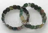 CGB3269 7.5 inches 10*15mm faceted marquise Indian agate bracelets