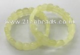 CGB3282 7.5 inches 10*15mm faceted oval lemon quartz bracelets