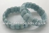 CGB3293 7.5 inches 10*20mm faceted oval imitation aquamarine bracelets