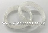 CGB3330 7.5 inches 10*15mm rectangle white crystal bracelets