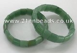 CGB3338 7.5 inches 10*15mm rectangle green aventurine bracelets