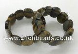 CGB3352 7.5 inches 19*25mm faceted oval blue tiger eye bracelets