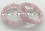 CGB3361 7.5 inches 10*15mm oval rose quartz bracelets