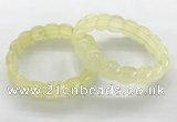 CGB3363 7.5 inches 10*15mm oval lemon quartz gemstone bracelets