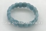 CGB3367 7.5 inches 10*15mm oval imitation aquamarine bracelets