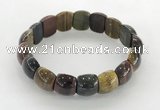 CGB3381 7.5 inches 10*15mm oval mixed tiger eye bracelets