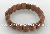 CGB3383 7.5 inches 10*15mm oval goldstone bracelets wholesale