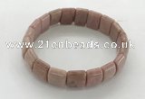 CGB3393 7.5 inches 10*15mm rectangle rhodochrosite bracelets