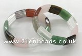 CGB3405 7.5 inches 15*21mm mixed gemstone bracelets