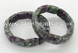 CGB3415 7.5 inches 15*21mm imitation ruby zoisite bracelets