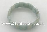 CGB3423 7.5 inches 12*15mm faceted rectangle imitation aquamarine bracelets