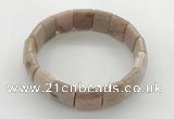 CGB3429 7.5 inches 12*15mm faceted rectangle rhodochrosite bracelets