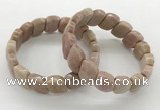 CGB3447 7.5 inches 10*15mm faceted marquise rhodochrosite bracelets