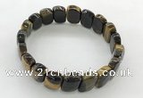 CGB3449 7.5 inches 10*15mm faceted marquise yellow tiger eye bracelets