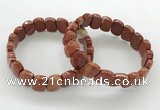 CGB3453 7.5 inches 10*15mm faceted marquise red jasper bracelets