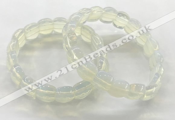 CGB3464 7.5 inches 10*14mm faceted oval opal bracelets