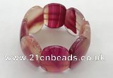 CGB3494 7.5 inches 30*40mm oval agate gemstone bracelets