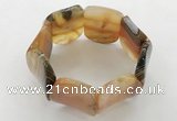 CGB3501 7.5 inches 30*40mm oval agate bracelets wholesale